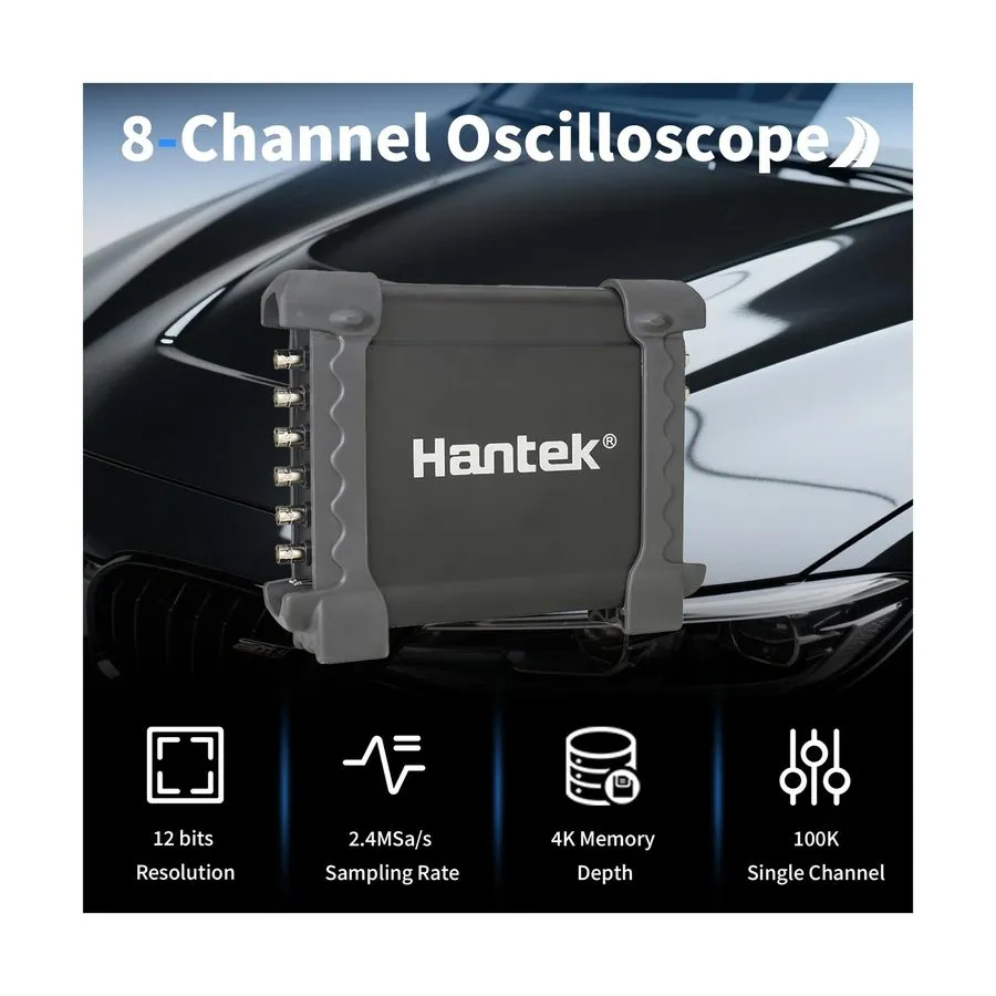 Осциллограф 1008C+HT201+HT30A+HT307 PC USB 8CH Automotive Diagnostic Digital Osc — фото лота 1