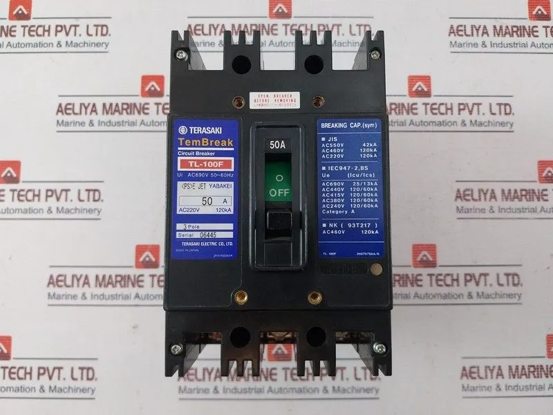 Автоматический выключатель TERASAKI TL-100F Tembreak Circuit Breaker 3 Pole AC69