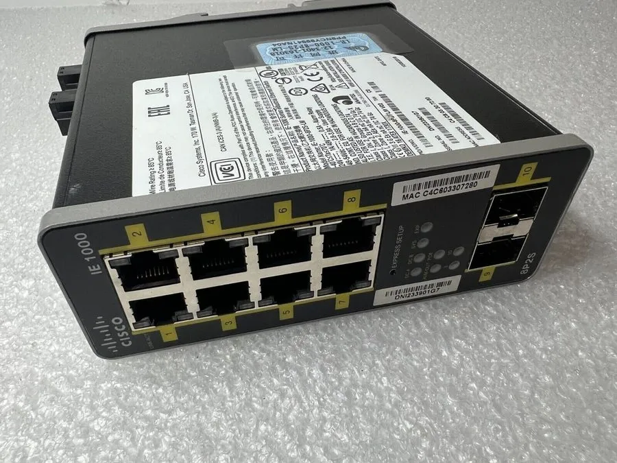 Коммутатор Cisco IE-1000-8P2S-LM Industrial Ethernet Switch 10 Port SFP POE+