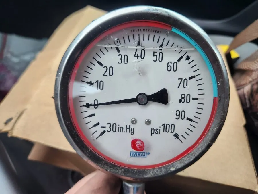 Трубопроводная арматура WIKA WO008989 Pressure Gauge 233.54 4" 0-100 PSI Liquid  — фото лота 1