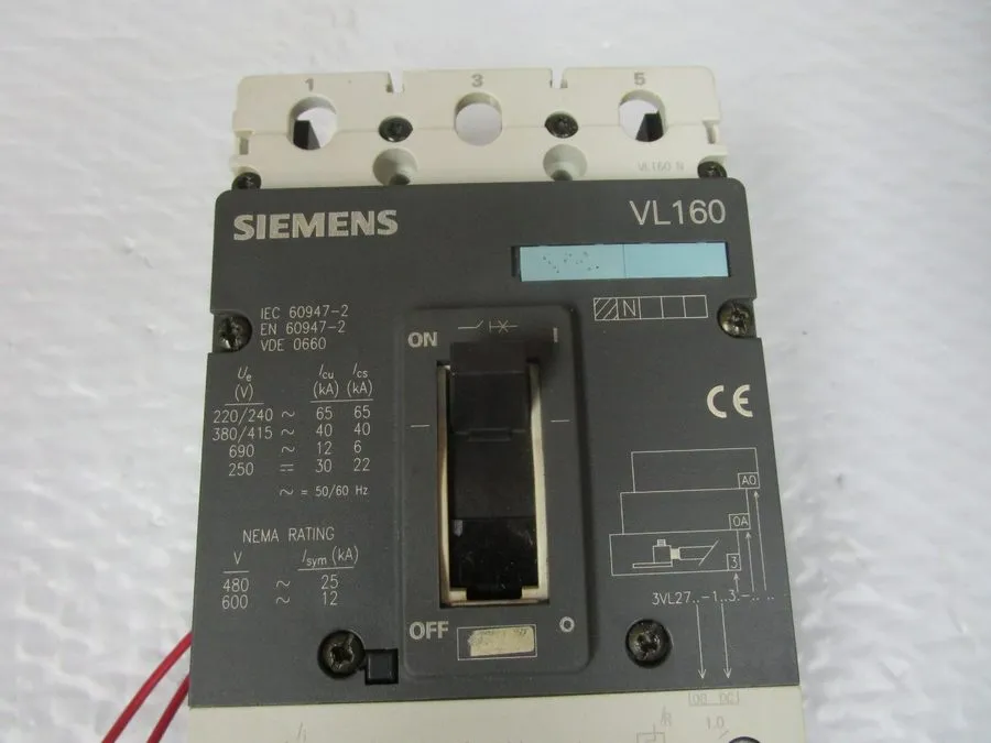 Автоматический выключатель Siemens Breaker 3VL2716-1AA31-0AA0 VL160 160A 600Vac 