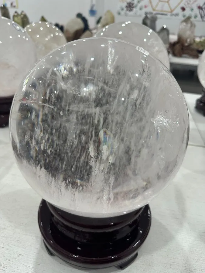 Лабораторный прибор 37.92LB 9.09" Clear Quartz Sphere — фото лота 1