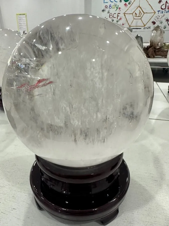 Лабораторный прибор 37.92LB 9.09" Clear Quartz Sphere — фото лота 2
