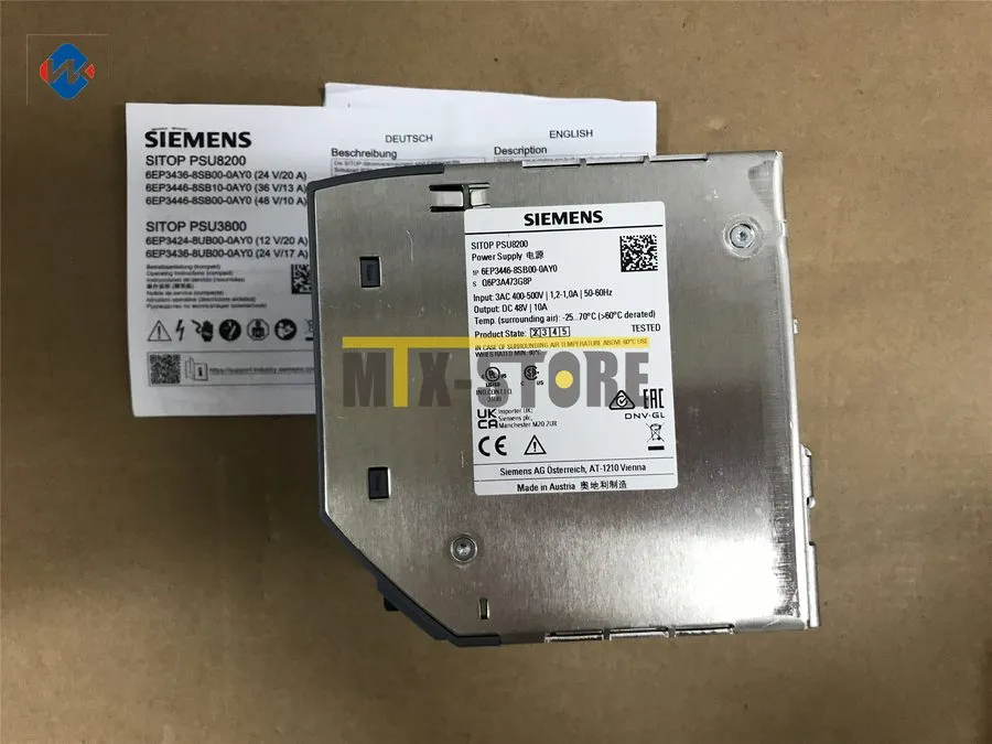 Блок питания Siemens SITOP PSU8200 Power Supply Unit Din Rail 480W 20A 24VDC
