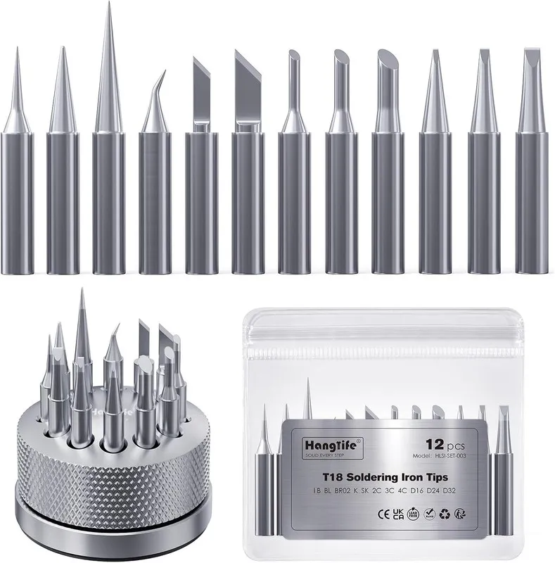 Паяльная станция T18 Soldering Iron Tips with Tip Holder для Hakko FX-888D FX-88