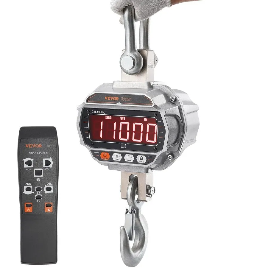 Весы Digital Crane Scale, 11000 lbs/5000 kg, Industrial Heavy Duty Hanging Scale