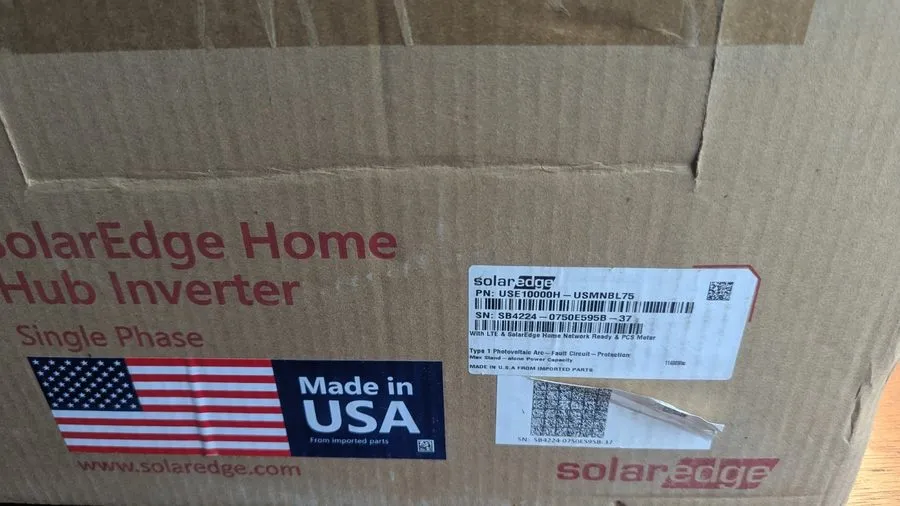 Инвертор SolarEdge USE-10000H-USMNUBL75 Home Hub Inverter 10KW Single Phase — фото лота 2