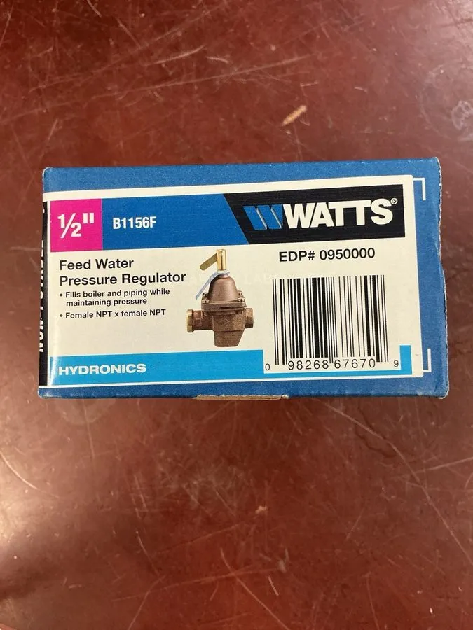Трубопроводная арматура Watts B1156F S1156F High Capacity 1/2" Bronze Feed Water