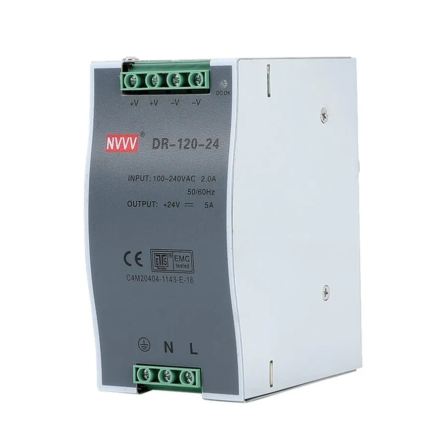 Блок питания Mean Well DR-120-24 DIN Rail Power Supply 24V DC 5A 120W