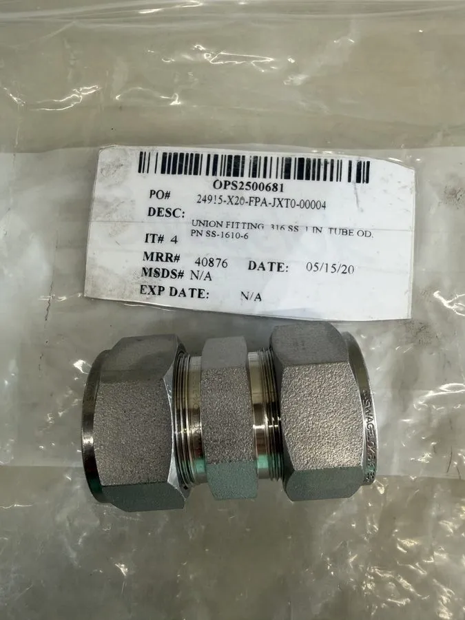 Фитинг Bi-Lok Swagelok Parker SS-1610-6 Tube Fitting Union 1" Tube OD