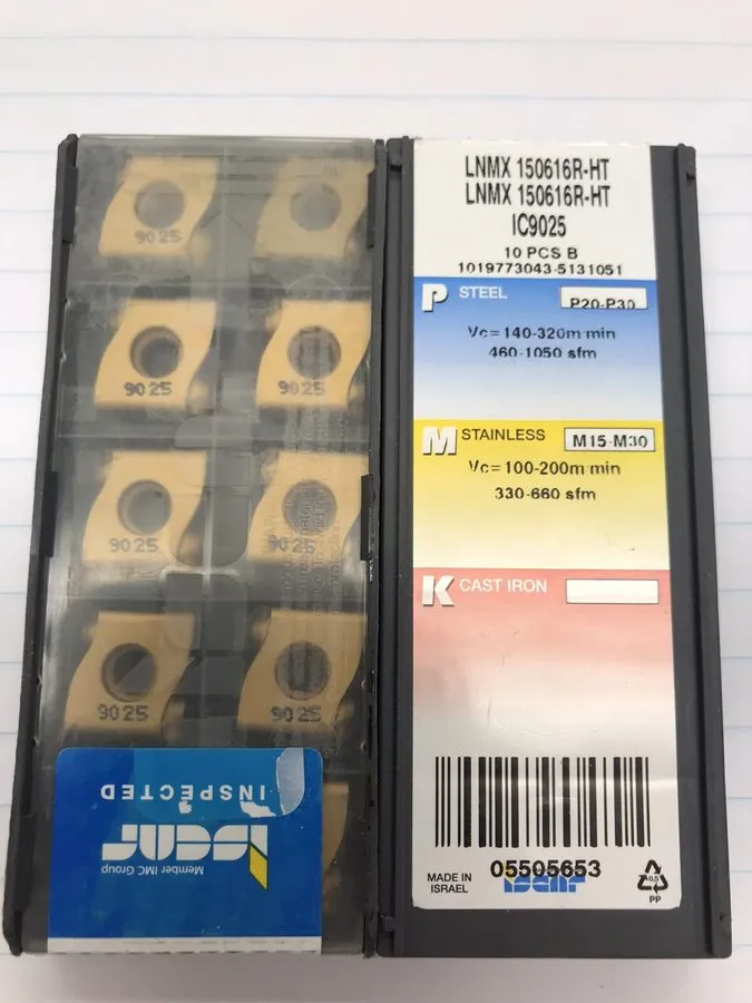 Режущий инструмент 9x ISCAR LNMX 150616R-HT Grade IC9025 Carbide Turning Insert