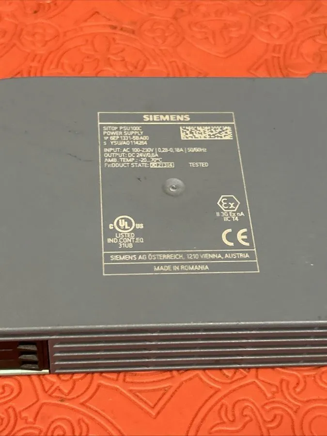 Блок питания Siemens SITOP PSU100C 6EP1331-5BA00 24VDC 0.6A DIN Rail Power Suppl