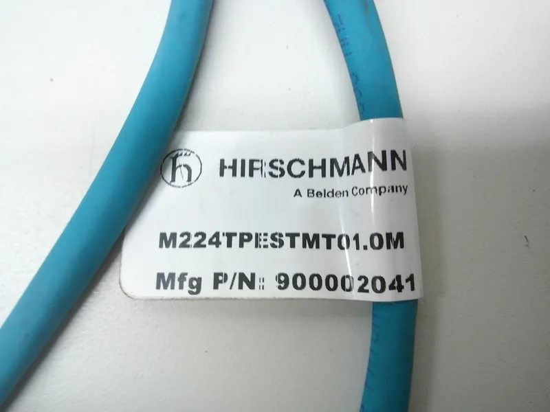 Соединительный кабель Hirschmann M224TPESTMT01.0M Cordset, M12 Male to M12 Male, — фото лота 1