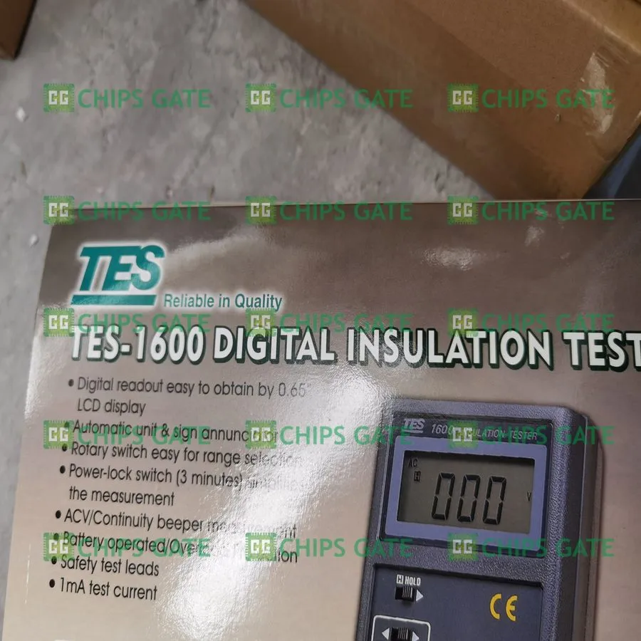 Тестер Insulation Tester TES-1600 200MΩ/250V 2000MΩ/1000V 200MΩ/500V