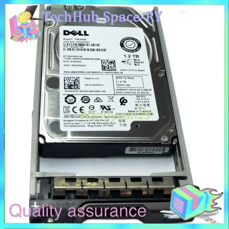 Сервер 0WXPCX Dell POWEREDGE WXPCX 1.2TB 10K RPM 12Gb/s 2.5" SAS SERVER HDD Hard