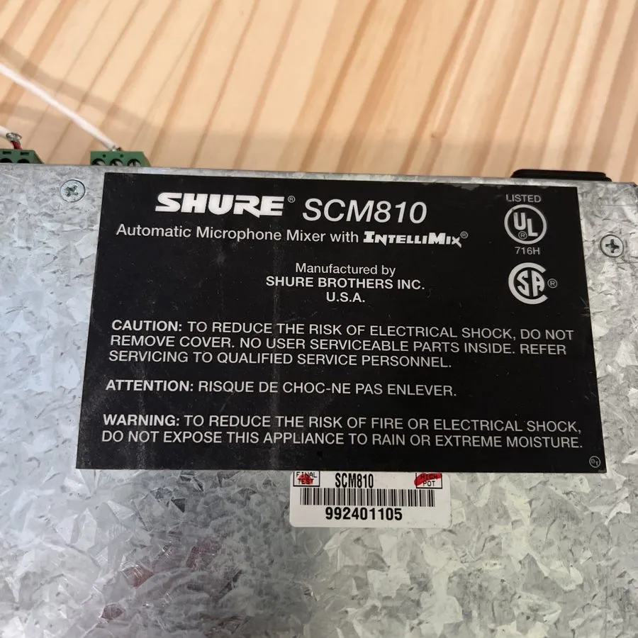 Микрофон Shure SCM810 8-Channel Automatic Microphone Mixer ( )