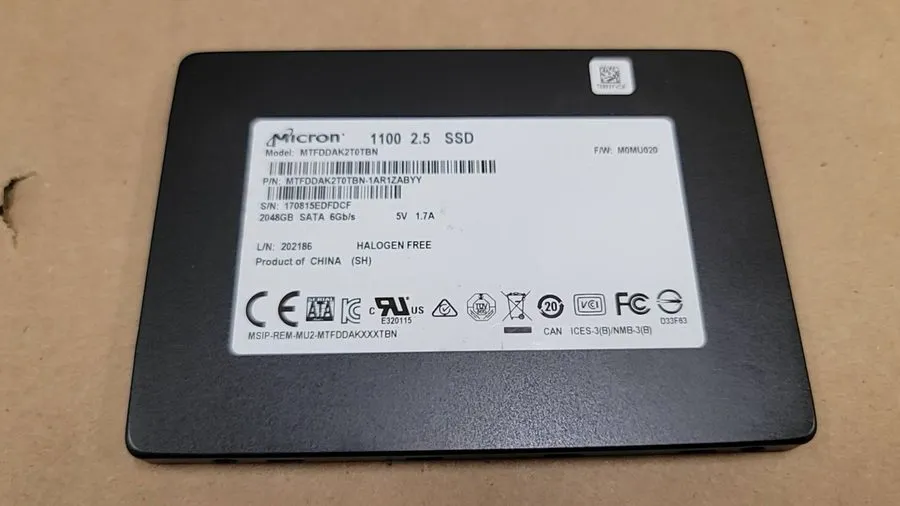SSD-накопитель Micron 1100 2TB 2.5" SATA III Solid State Drive SSD MTFDDAK2T0TBN