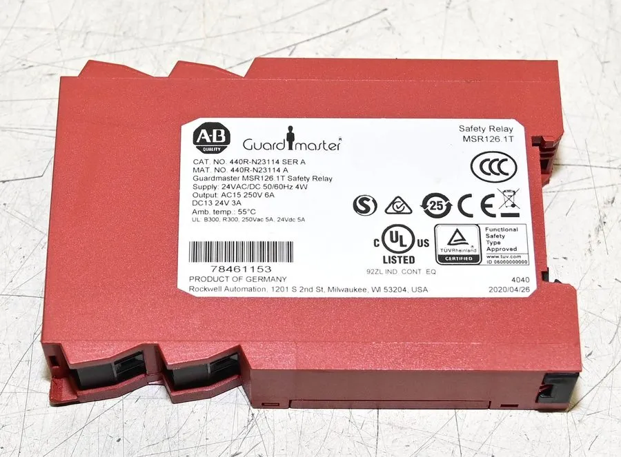 Реле безопасности Allen-Bradley Minotaur MSR126.1T 440R-N23114 Safety Relay 24V 