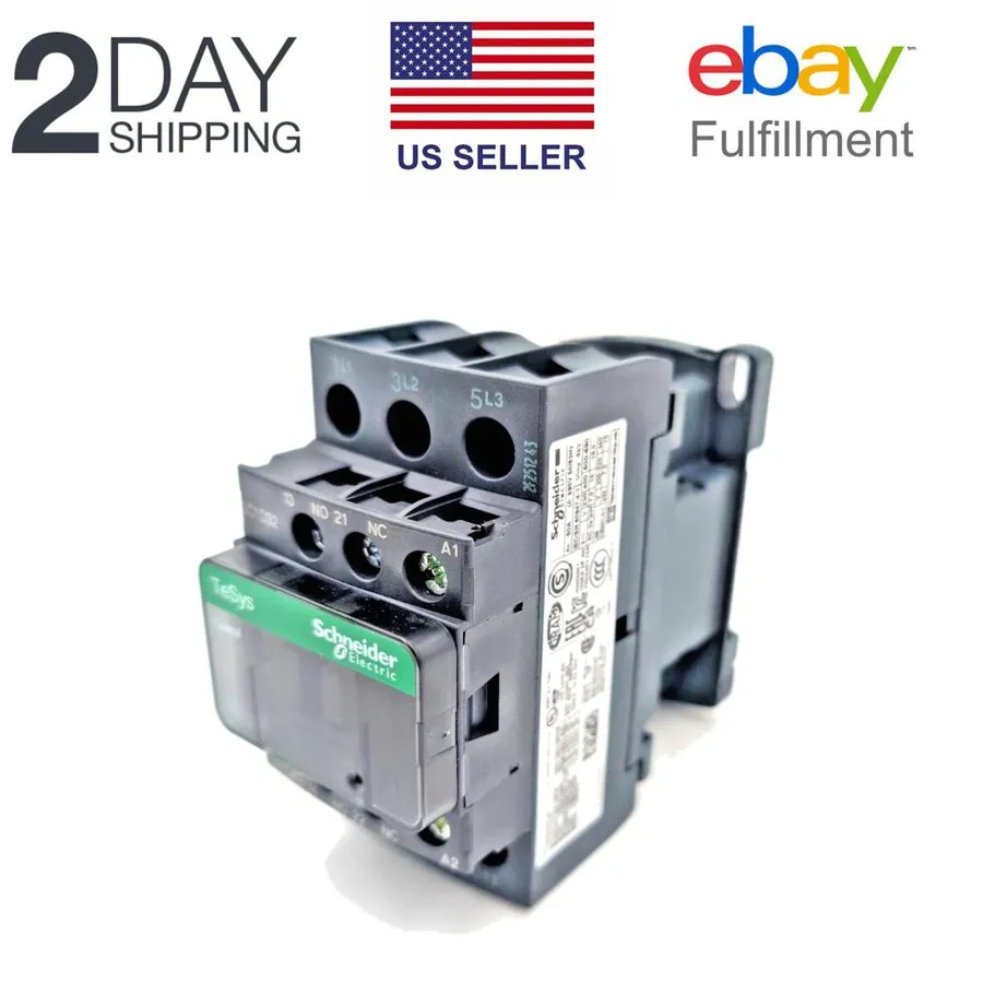 Контактор Schneider LC1D32G7 3P AC Contactor, 32A AC-3, 120V AC Coil, Max 690V