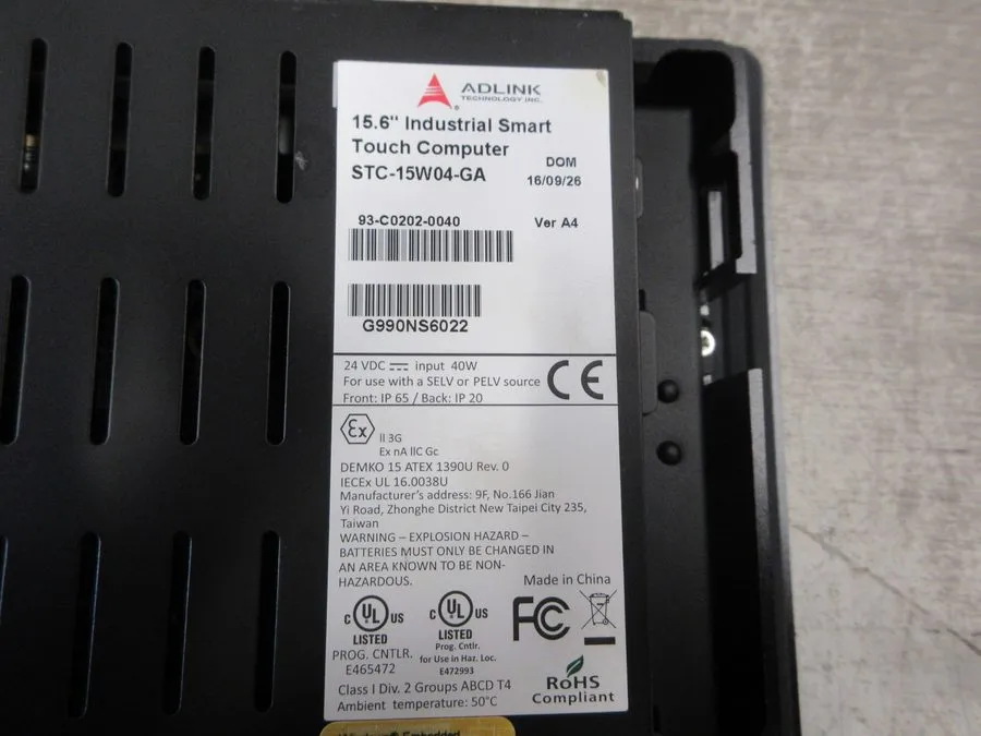Промышленный компьютер Adlink GEA Omni STC-15W04-GA Ver. A4 15.6"Industrial Smar