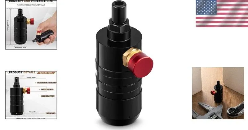 Клапан Mini Pressure Regulator Valve Portable Metal Air Regulator для 2.2L-4.4L  — фото лота 1