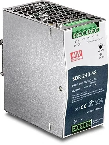 Блок питания TRENDNET INC TI-S24048 240 W SINGLE OUTPUT INDUSTRIAL DIN RAIL POWE
