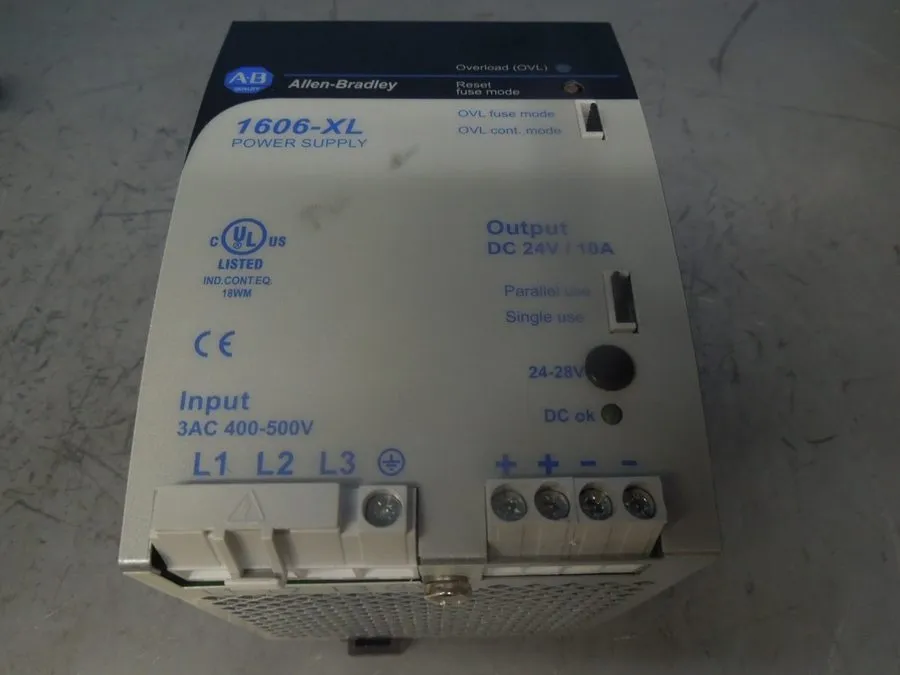 Блок питания ALLEN-BRADLEY 1606-XL240E-3 SER. A POWER SUPPLY OUTPUT: 24VDC, 10A,