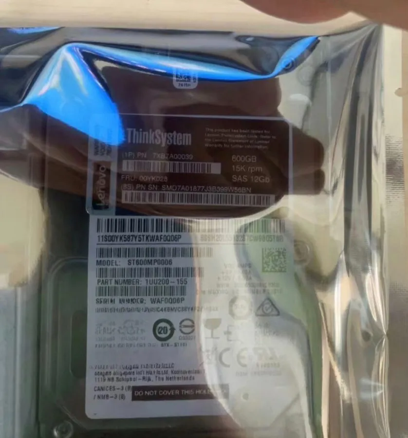Сервер Lenovo 7XB7A00039 00YK028 600GB 15K 3.5"SAS 12G Server HDD Hard Drive — фото лота 2