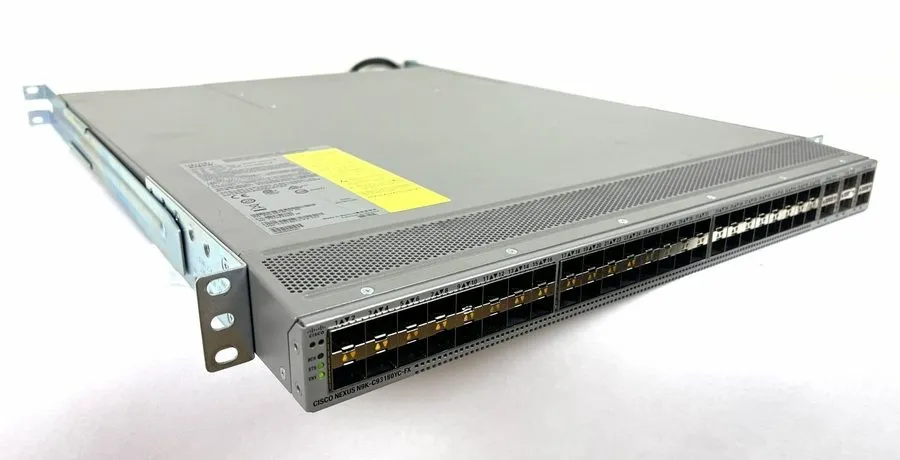 Коммутатор Cisco N9K-C93180YC-FX Nexus 48x 10G/25G 6x 100G Switch w/ 4x NXA-FAN- — фото лота 1