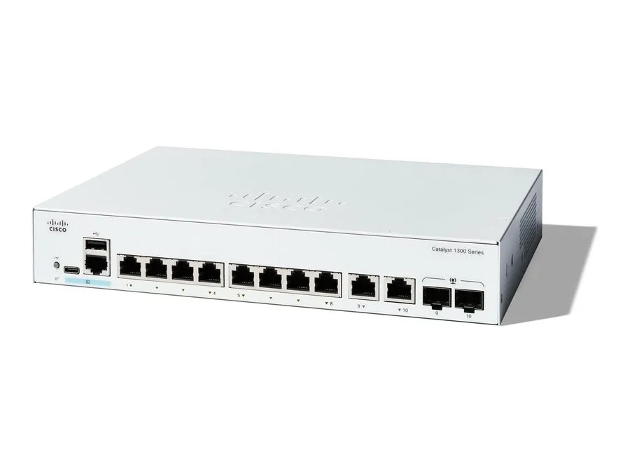 Коммутатор C1300-8T-E-2G Cisco Catalyst 1300 8-Port GE Ext PS Switch