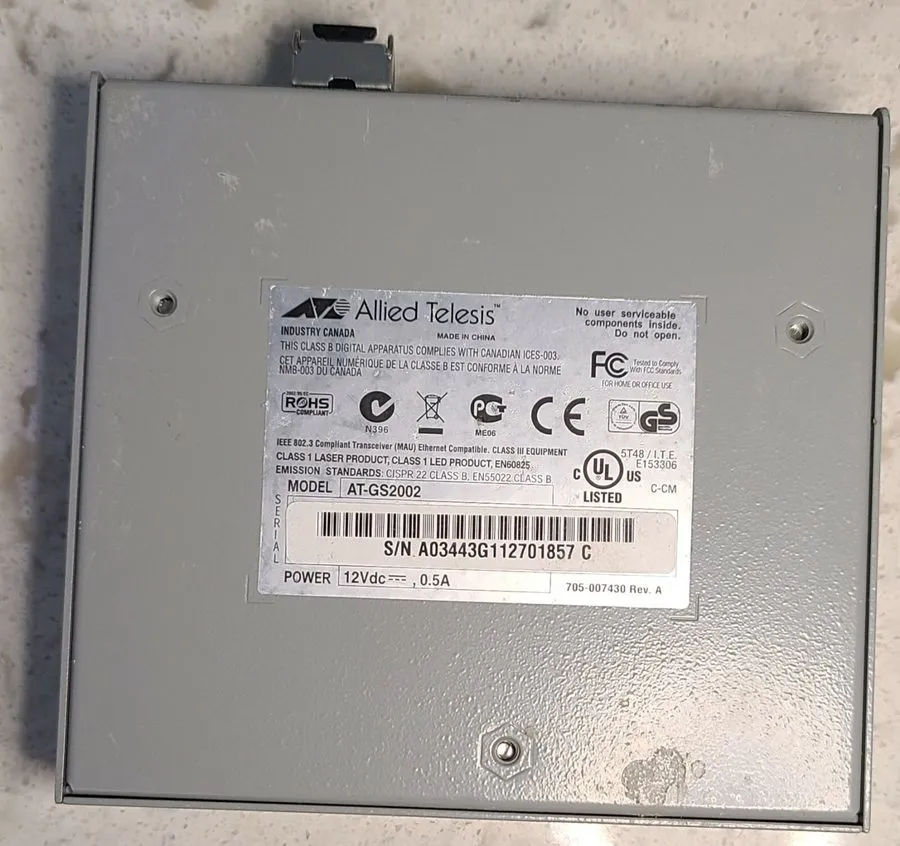 Коммутатор Allied Telesis AT-GS2002/SP Gigabit Bridging Converter