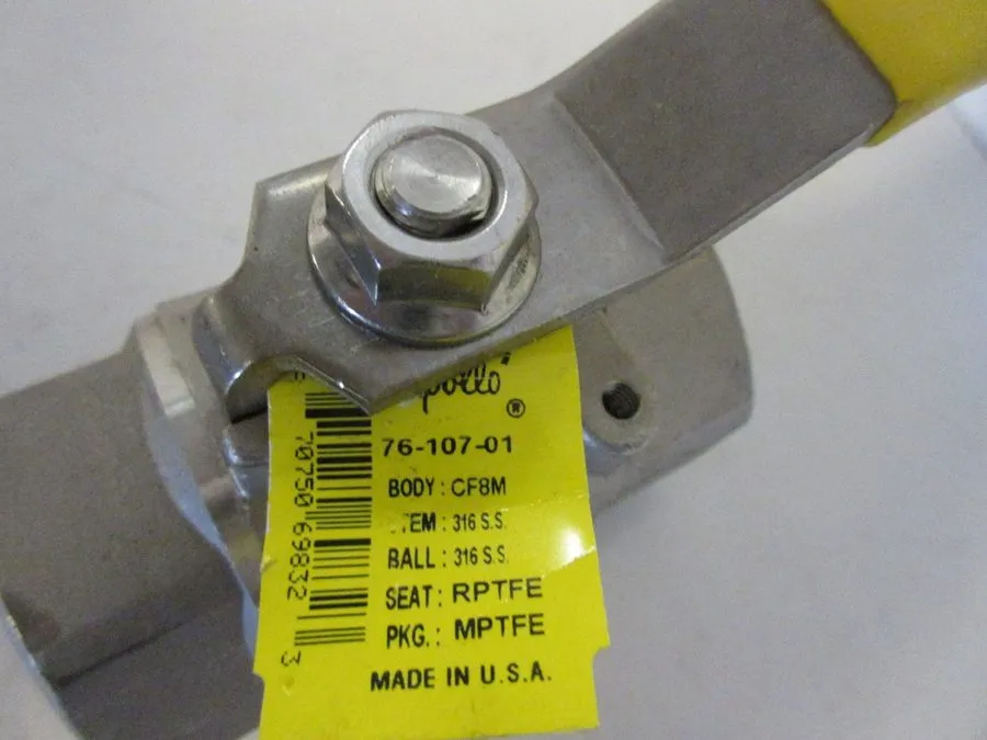 Клапан Apollo 76-107-01 ( 1 1/2") 1.5 CF8M Stainless Steel Ball Valve 1500 WOG — фото лота 1