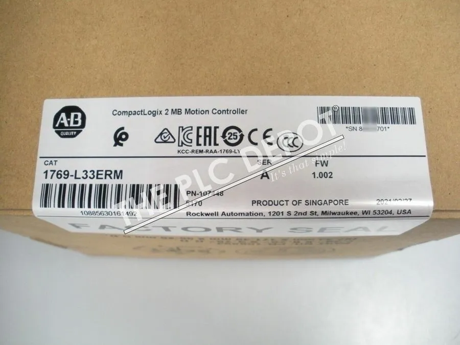 ПЛК Sealed Allen-Bradley 1769-L33ERM CompactLogix REAL NOT CHINESE
