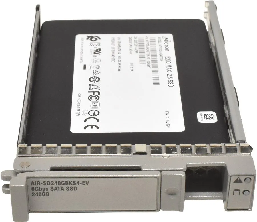 SSD-накопитель Cisco Micron 5200 MAX 240GB SATA 6Gb 2.5" SSD MTFDDAK240TDN AIR-S