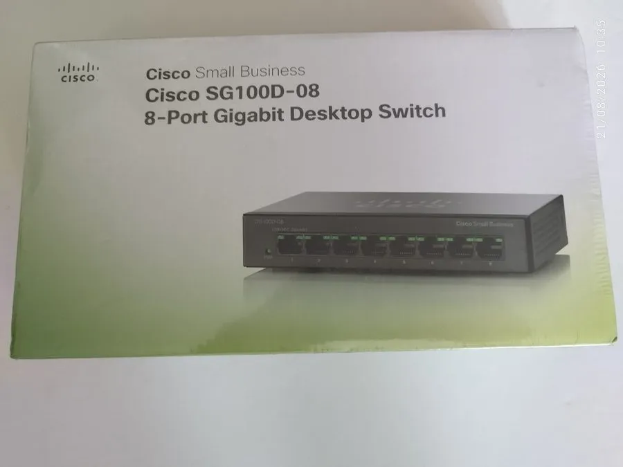Коммутатор Cisco (SG100D-08P-NA) 8-Ports Desktop Ethernet Switch