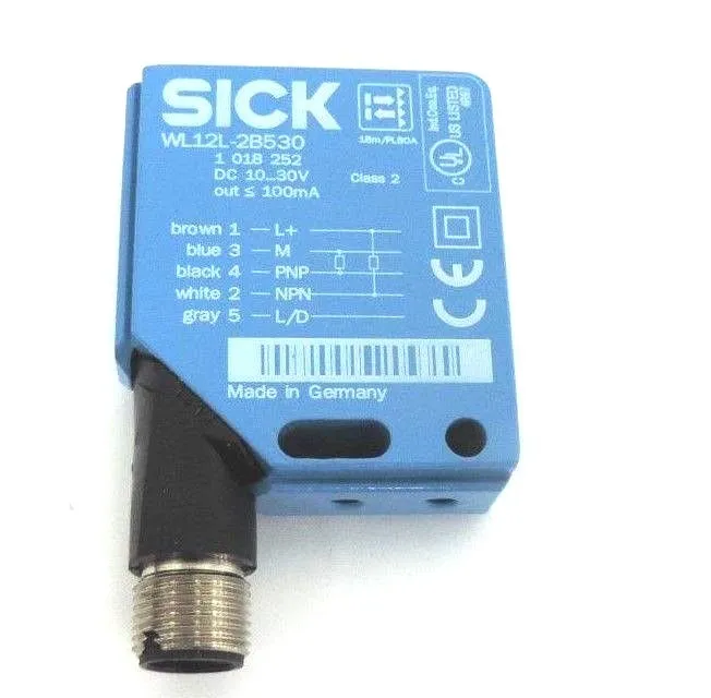 Фотоэлектрический датчик SICK WL12L-2B530 PHOTOELECTRIC LASER SENSOR 1018252 10-