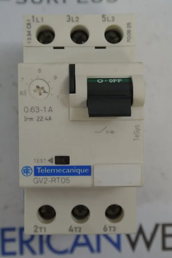 Автоматический выключатель Telemecanique GV2-RT05 Motor Circuit Breaker 0.63-1A