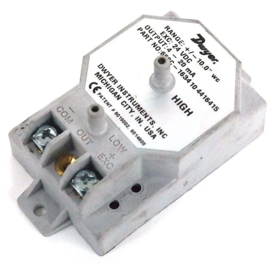 Датчик давления DWYER 668C-1634 10 COMPACT DIFFERENTIAL PRESSURE TRANSMITTER 668