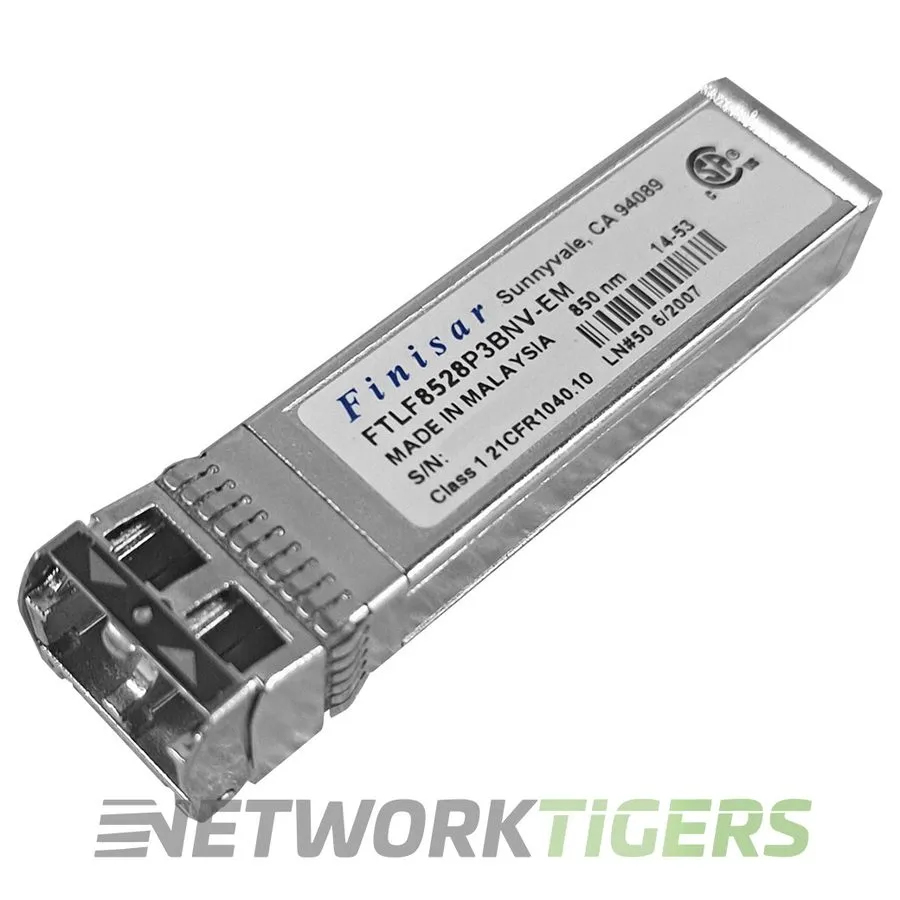 Трансивер Lot 4 Finisar FTLF8528P3BNV-EM 8Gb FC SFP+ SR Transceiver 850nm LC MMF
