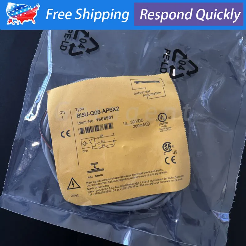 Датчик приближения Replace TURCK BI5U-Q08-AP6X2 Proximity Sensor 10-30VDC