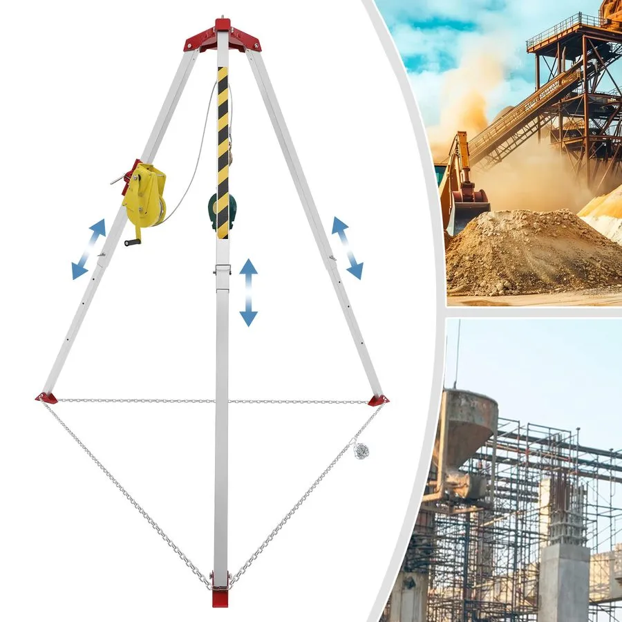 Оборудование видеонаблюдения Confined Space Tripod Adjustable 5.2ft-8ft Legs Res