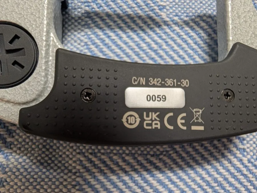Микрометр Mitutoyo 342-361-30 0-1" / 0-25.4mm 30 Degree Digital Point Micrometer — фото лота 1