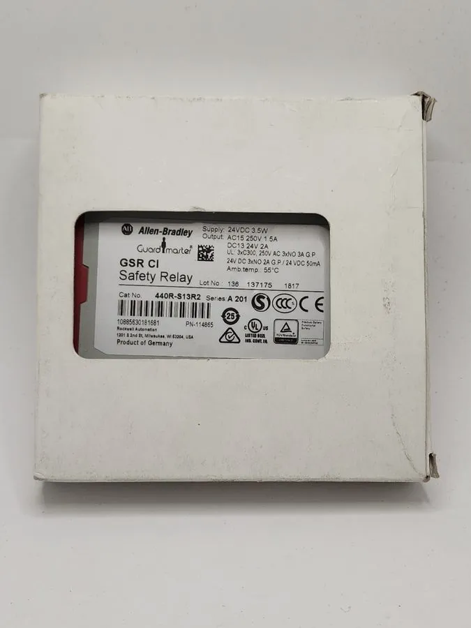 Реле безопасности Allen Bradley 440R-S13R2 Guardmaster Single Input Safety Relay