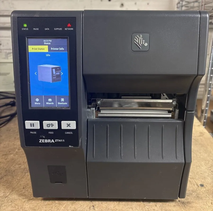 Принтер этикеток Zebra ZT411 Thermal Transfer Label Printer 300 dpi Peel Rewind 