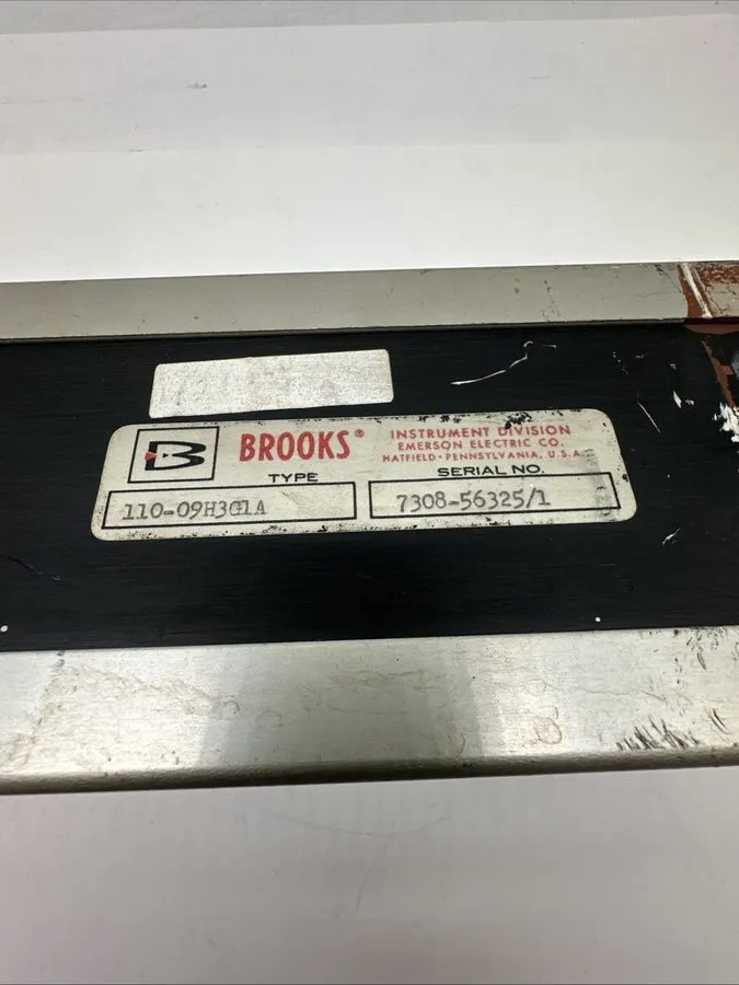Расходомер Brooks Instrument 110-09H3G1A Variable Area Flow Meter Rotameter (A03 — фото лота 2