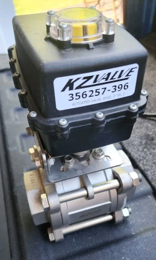 Клапан KZValve 2" Motorized Stainless Steel Ball Valve Assembly 356257-396 — фото лота 1