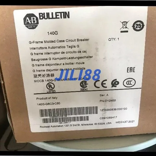 Автоматический выключатель 140G-G6C3-C80 ALLEN BRADLEY Circuit Breaker 80A 3-Pol