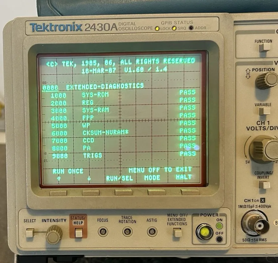 Осциллограф Tektronix 2430A 2 Channel Digital Oscilloscope 150 MHz — фото лота 1