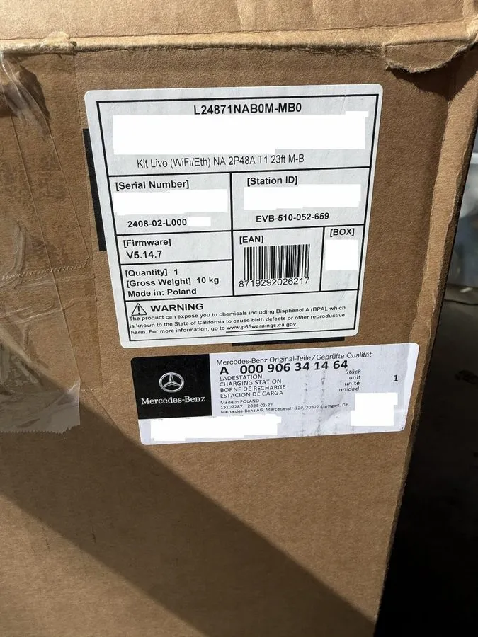 Аккумулятор Mercedes-Benz Wallbox 11.5 kW Home EV Charger A0009063414