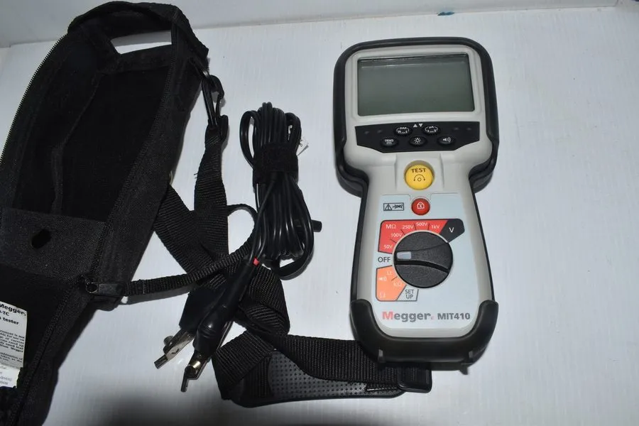 Тестер Megger MIT410 Insulation Resistance Tester Megohmmeter w/ Leads — фото лота 1